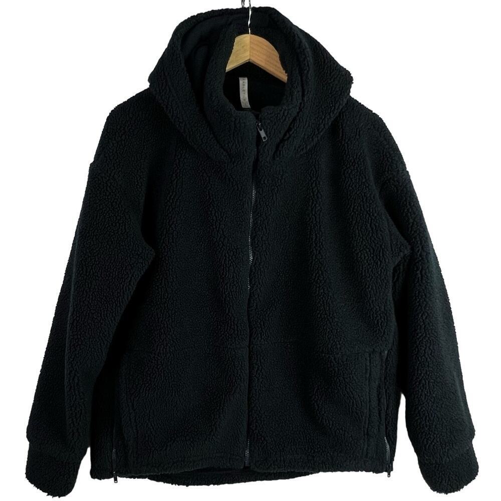 Fabletics Lotta Small Full Zip Double Collar Blac… - image 2